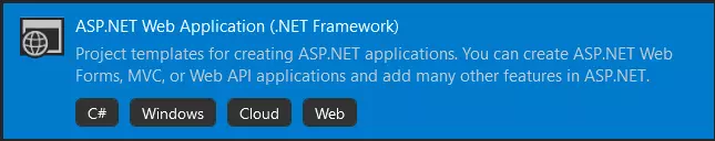 ASP.NET Web Application (.NET Framework)